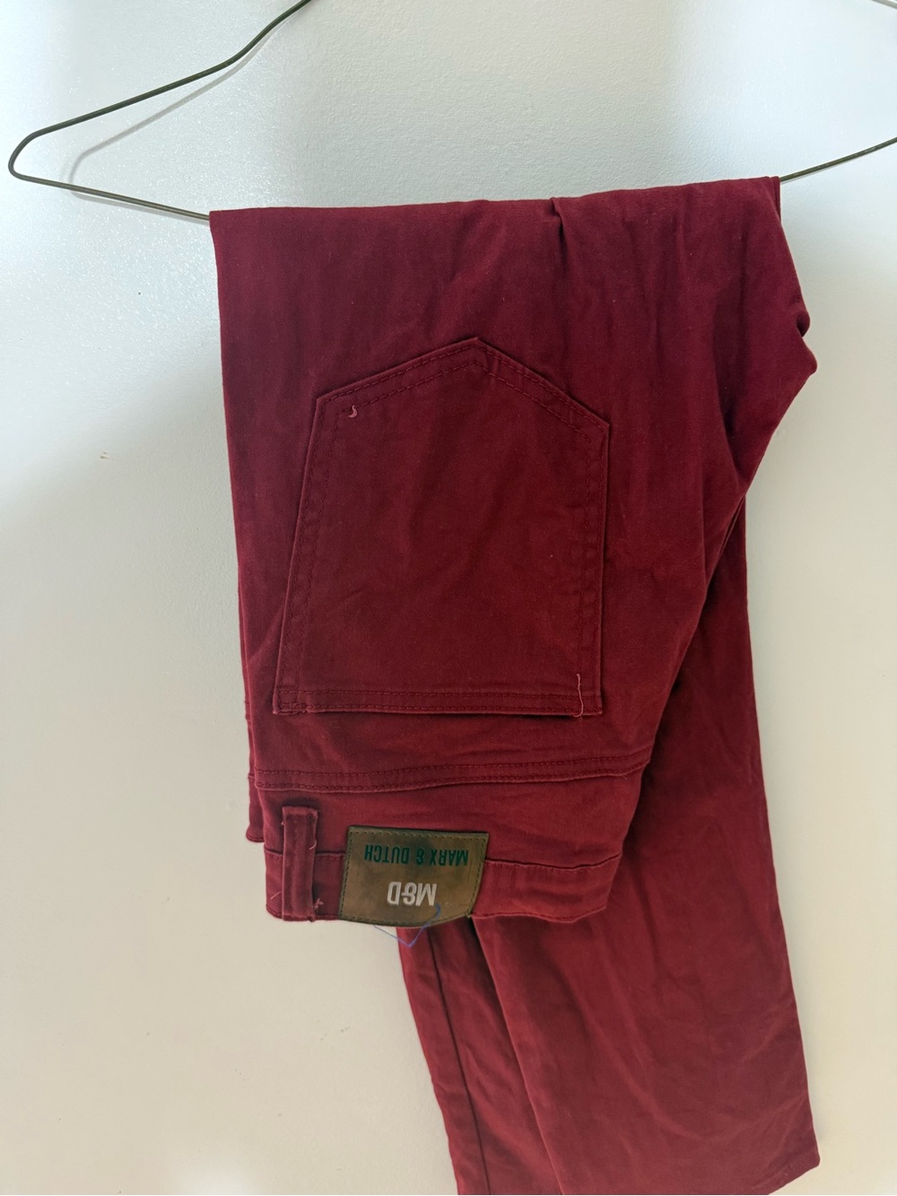 Men's Burgundy Jeans